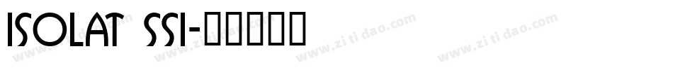Isolat SSi字体转换